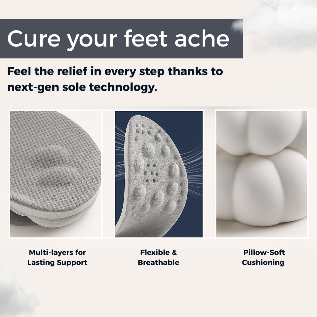 Semelles orthopédiques - Soulagement immédiat et confort pour vos pieds