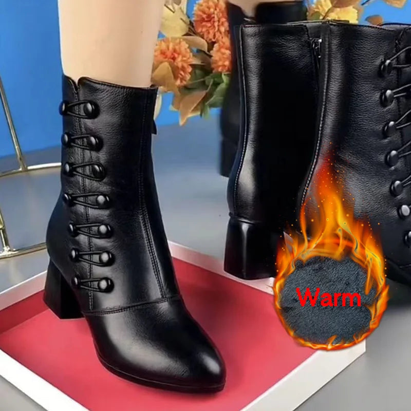 Botas de cuero: elegancia y calidez para el invierno 