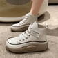 Ultra-comfort high-top shoes with thick soles