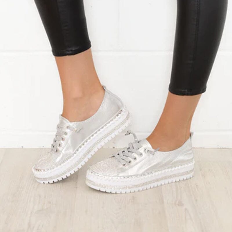 Shiny Silver Sneakers: Combine Style and Comfort for Your Everyday Life